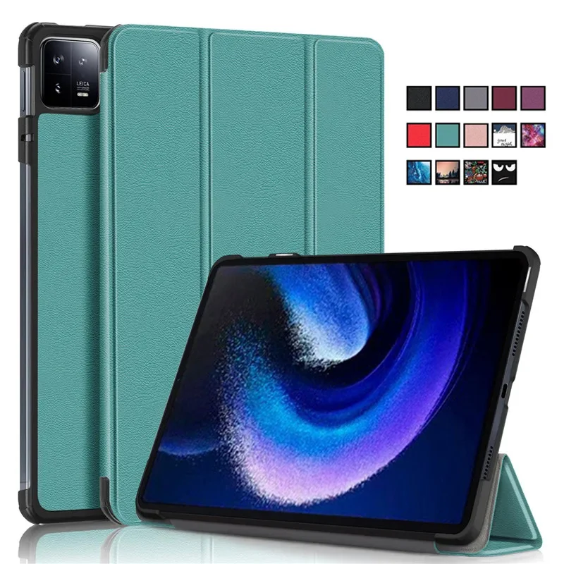Funda for Xiaomi Pad 6 puzdro 11 palcov Magnetický záhyb kožený stojan tvrdý tablet Coque pre Xiaomi Pad 6 Pro Mi Pad 6 Case Smart Cover Cover