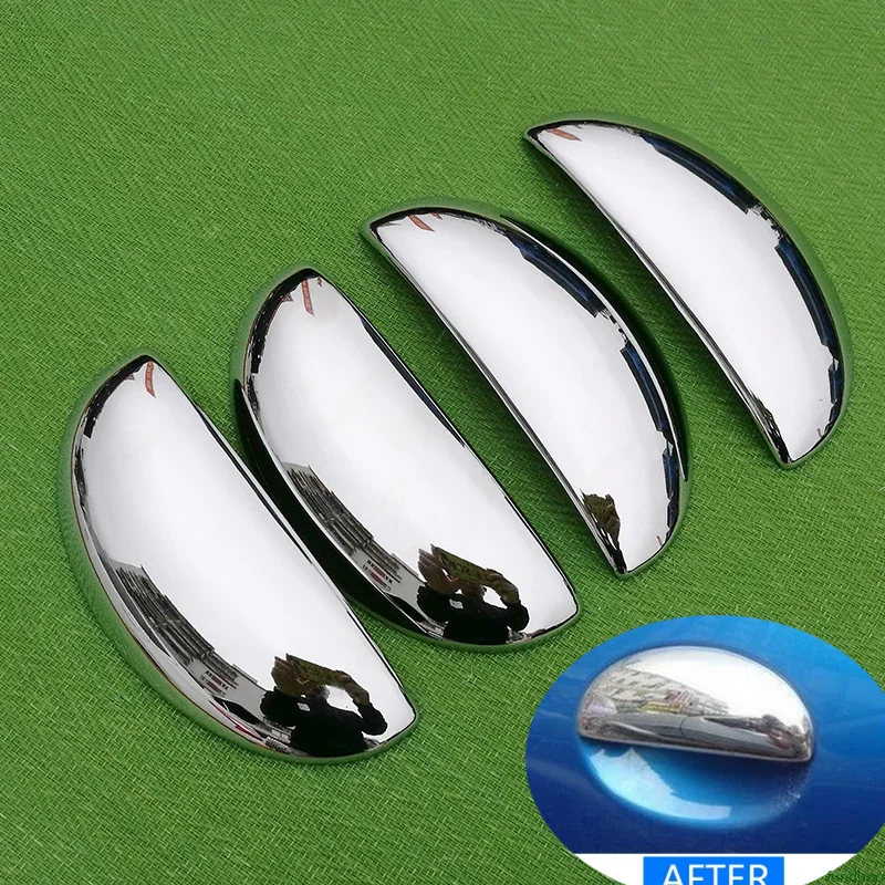 Funduoo pre Peugeot 206 206cc 207 1998-2005 Nový chrómový rukoväť kľučky automobilov Cover Cup Cup Cup misa Trim Styling Príslušenstvo