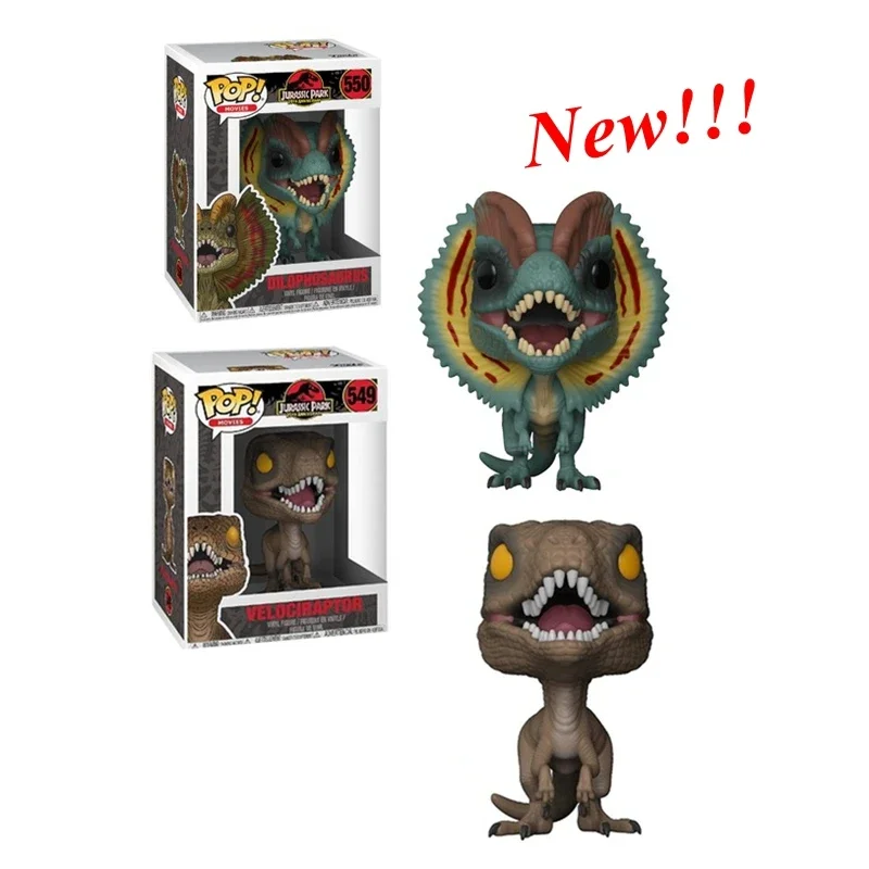 Funko pop Jurassic-World a Dinosaur Velociraptor #549 #550 Action Figure Boy Hračky pre deti darček k narodeninám