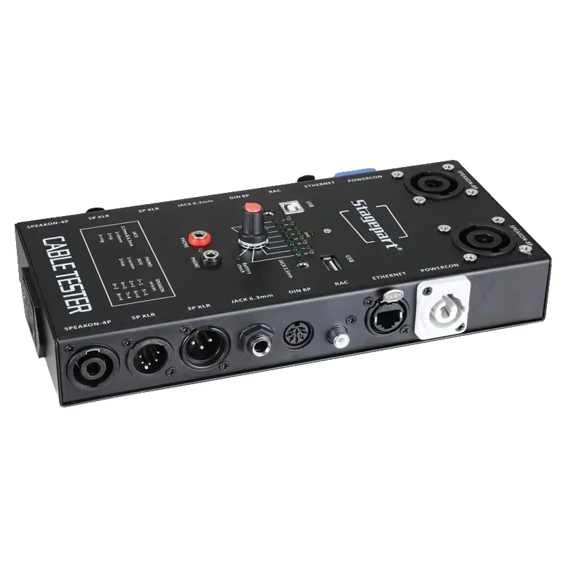 Funkčný PowerCon Ture1 3 alebo 5 Pin XLR Ethernet Contors Nektors tester káblov