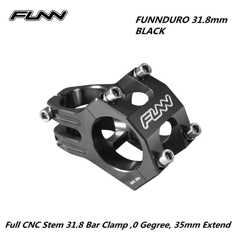 Funn Funnduro-Full CNC barová svorka, predĺženie stonky, MTB, All Mountain Bike, Enduro Am, 31,8 mm, riadte 28,6 mm, 35 mm, 45 mm