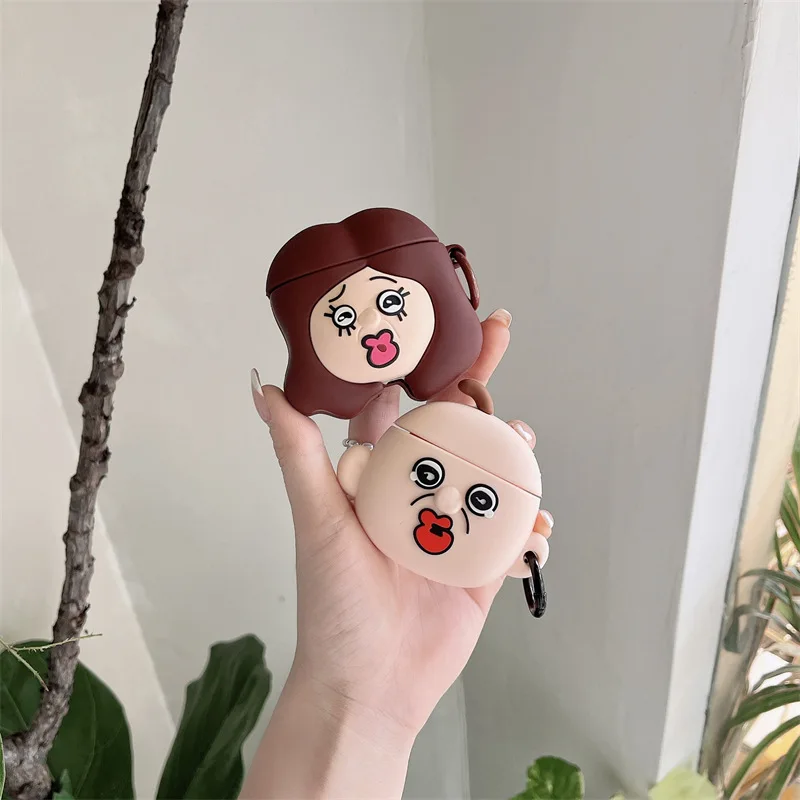 Funny Boy Girl puzdro pre AirPods Pro2 AirPod Pro 1 2 3 Bluetooth Uznaky