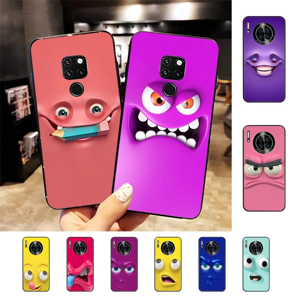 Funny Face for Huawei Mate 10 20 30 30 50 50 Lite Pro Nova 3 3i 5 6 SE 7 PRO 7SE