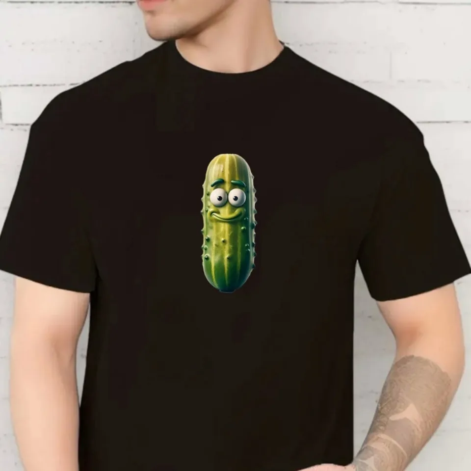 Funny Pickle Graphic Tričko Cool ako tričko Cucumber Cottagecore Humor Tops Pickle Cucumber Tee Garden Garge Darčekové tričko