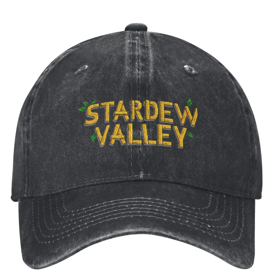 Funny Stardew Valley Game Sign Baseball Cap Outfit pre unisex módne nosenie herných klobúkov