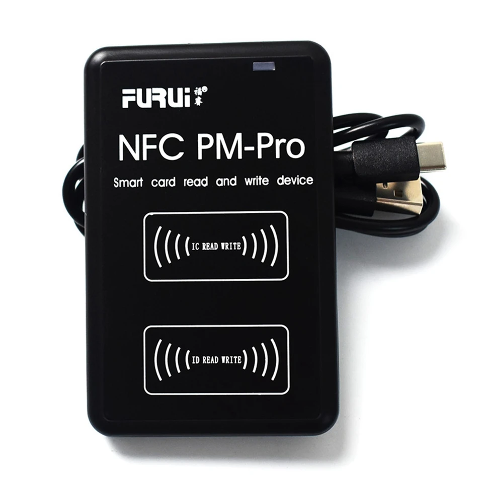 Furui nový PM-Pro RFID IC/ID kopírka duplicita FOB NFC Reader Writer Kufrovaný programátor USB UID Kopírovacia značka