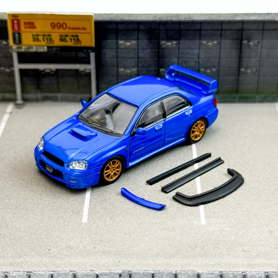 Furuya 1:64 Impreza WRX STI VIII 8 Modely automobilov Diecast
