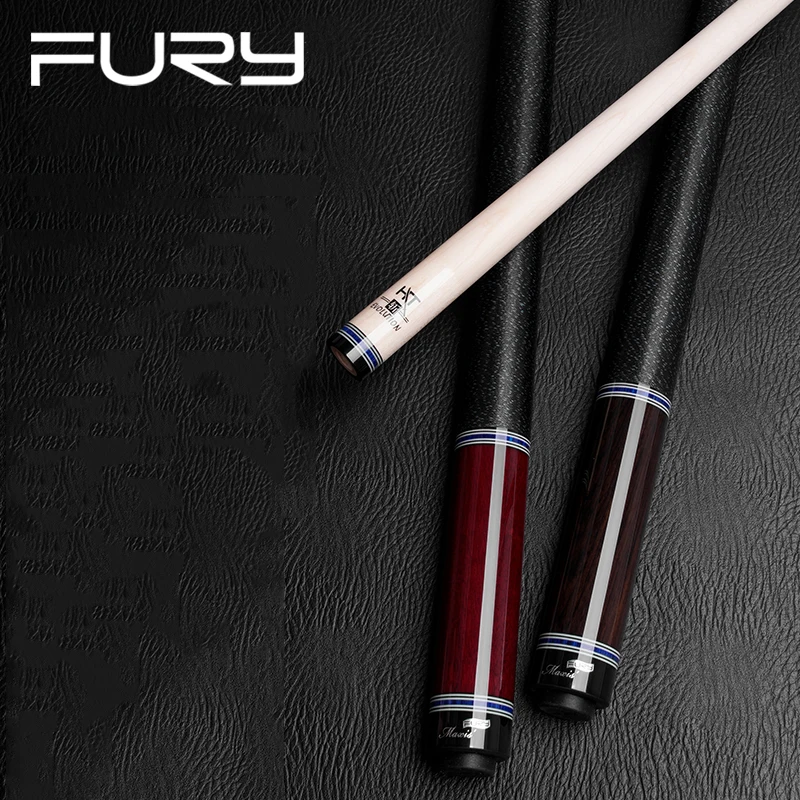 Fury YL Series Billiard Pool Cue Stick Tecnologia North American Maple Shaft Ebony Inlay Butt 8 Ball Handmade Billar Kit