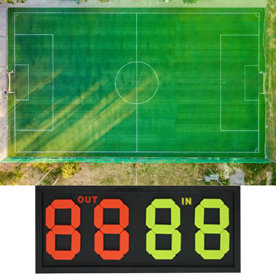 Futbalová futbalová príručka substitučná karta 4 číslice bez trvanlivosti