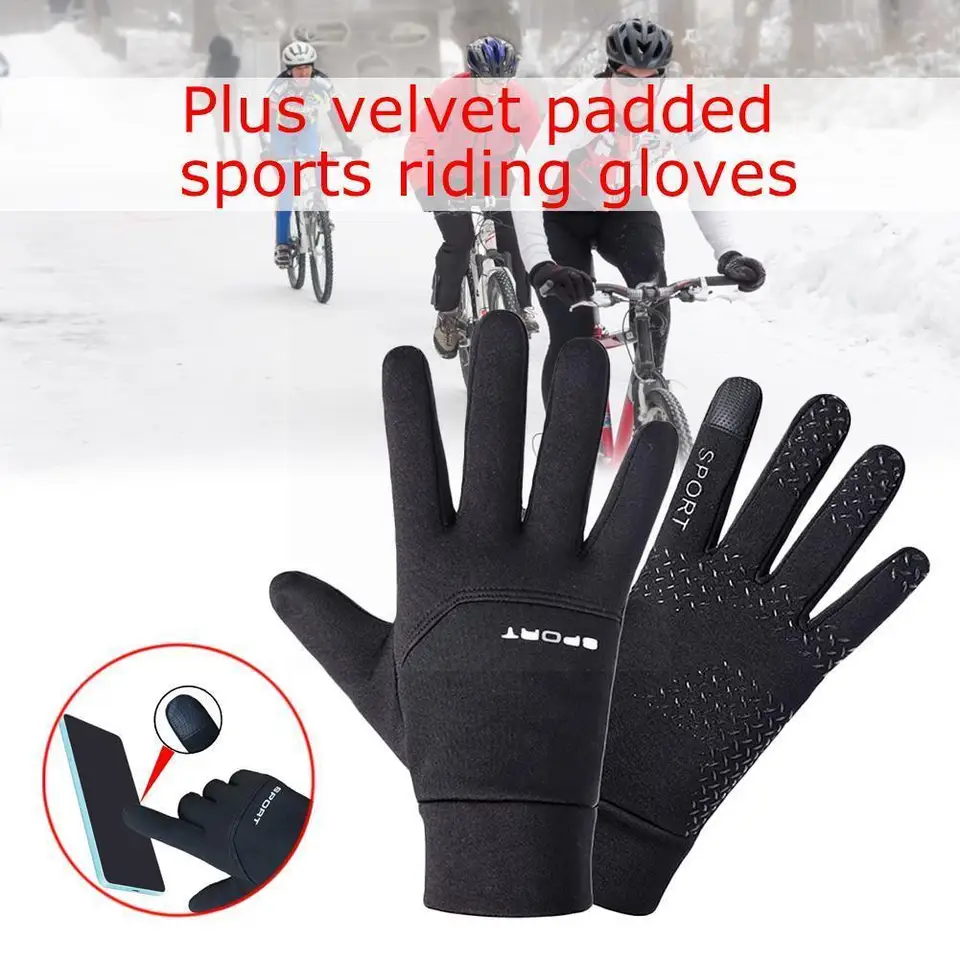 Futbalové rukavice chlapci nepremokavé tepelné priľnavosť Outfield Športové bicykle Bicykel Field Cycling Outdoor Player Sports B2B5