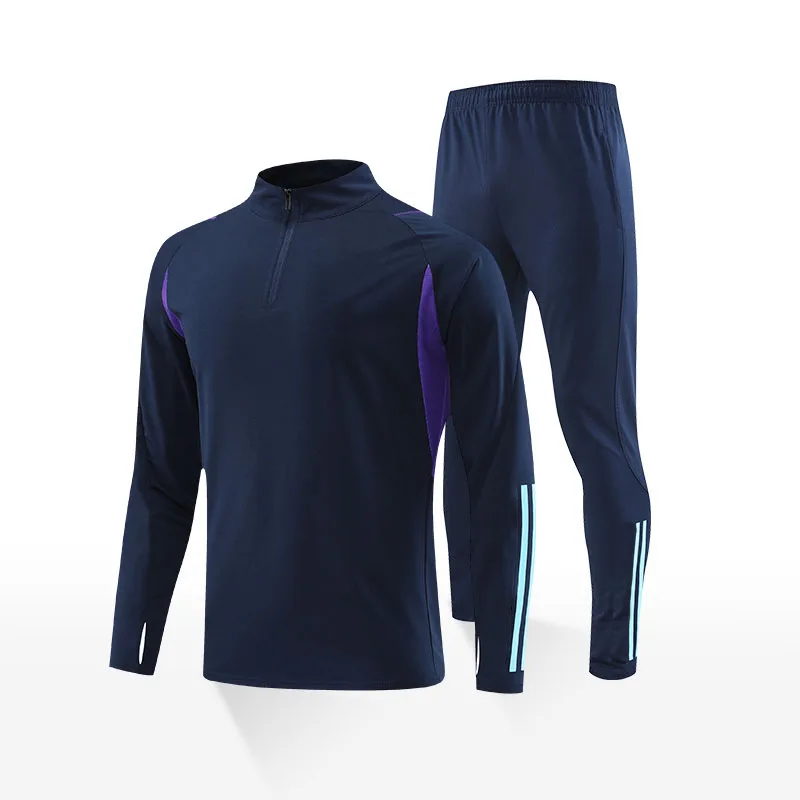 Futbalové súpravy pre mužov Full Ruckves Jerseys Tousers Tím Názov loga tlačené uniformy Tréning futbalové súpravy Muž