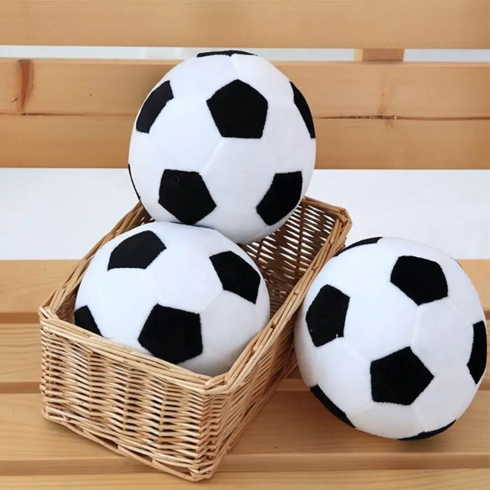 Futbalový športový loptičku hodí vankúš Plnené mäkké plyšové hračky Realistické futbalové dom