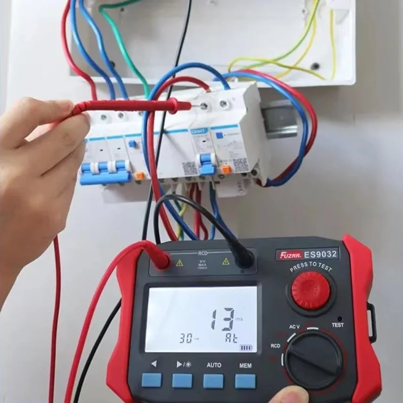 Fuzrr ES9032 ES9030 Zostatkový prúd Protector detektor spínača spínaču Action Time Tester 1000V Dátum SKLADU 500 Skupina
