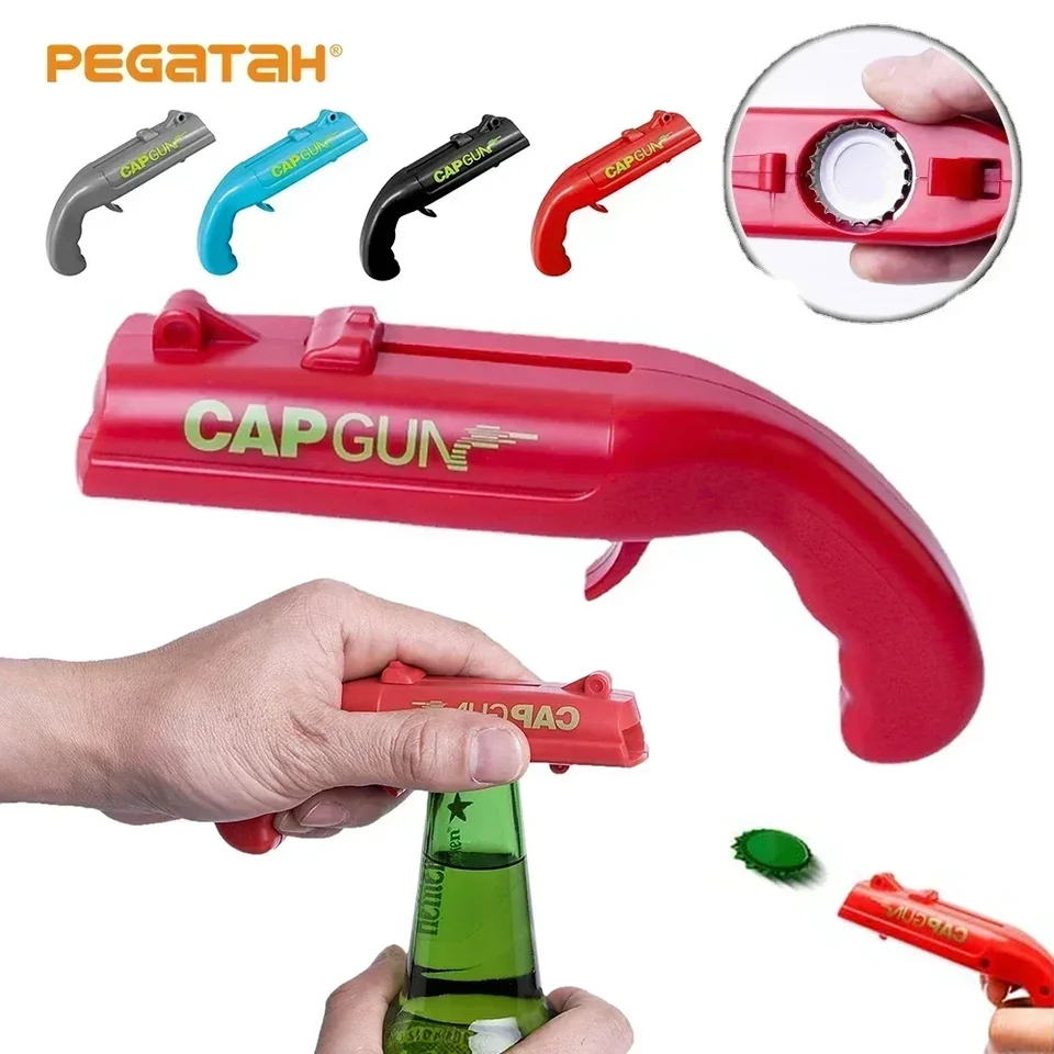 Fľaša na fľašu s fľašou na fľašu Strelec Shooter Party Pity Piting Game Kitchen Gadget Bar Accessories Destapador Pistola
