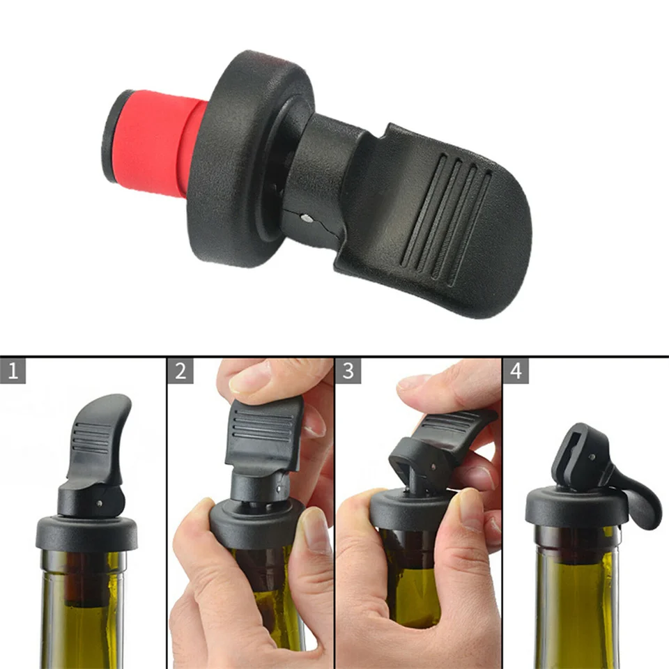 Fľaša na fľašu zátku Bar ručné lisovacie tesnenie zastávka čiapka Pivák Cork Plug TEAL VELNY Kuchynské doplnky