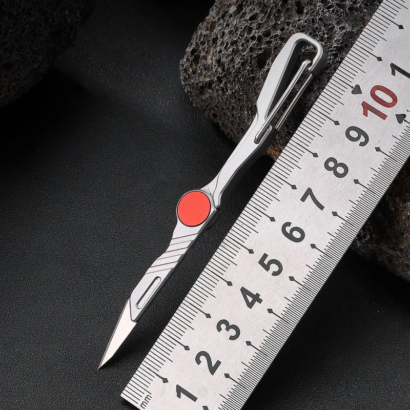 Fľašový otvárač skladacieho noža Multifunkcia Blade Scalpel ovocný nôž mini kľúčový reťaz núdzový nôž