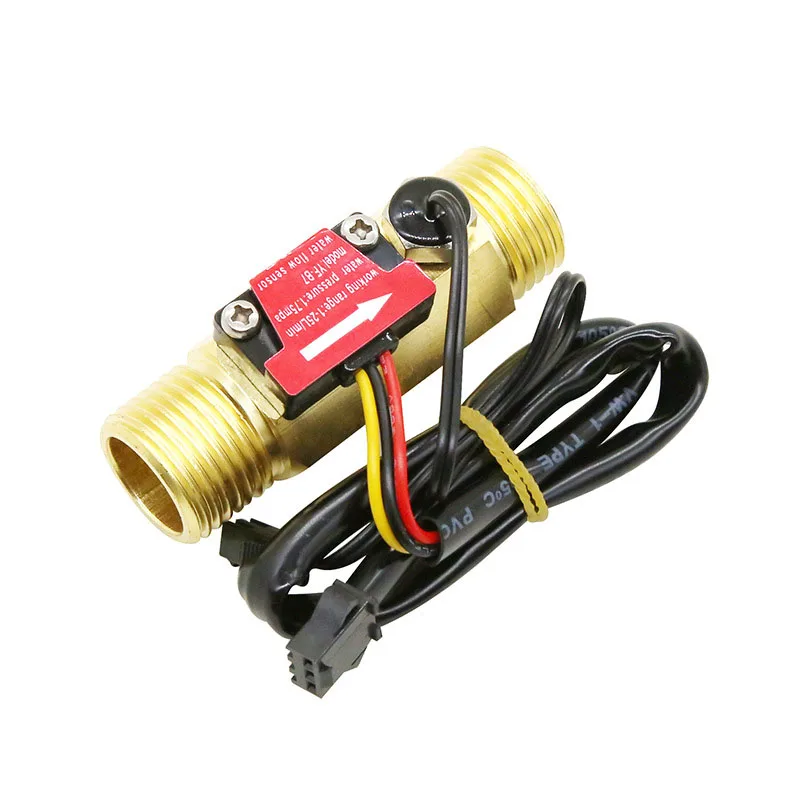 G1/2 Hall Flowmeter BRASS YF-B7 s snímačom prietoku vody v teplote