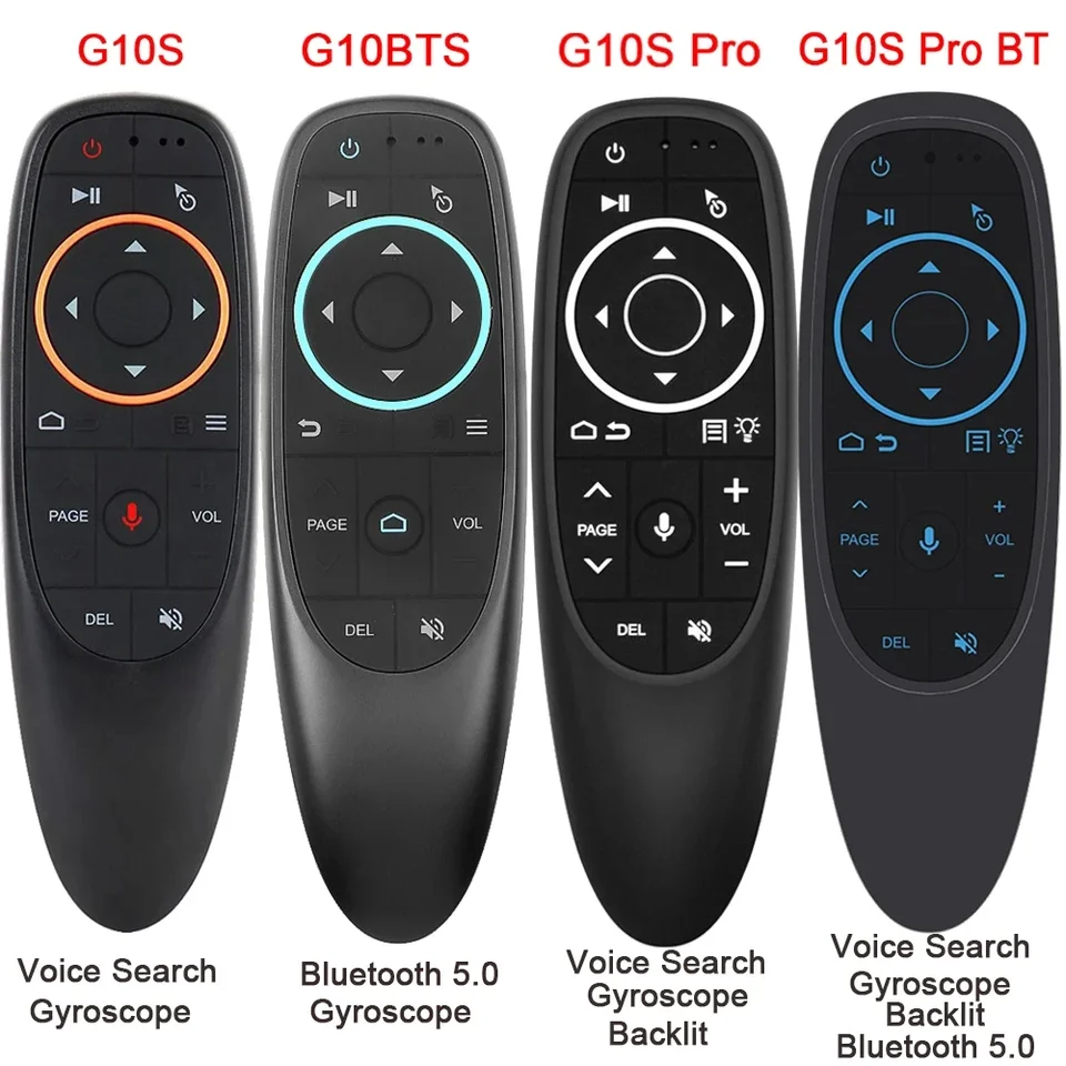 G10 G10S Pro Voice diaľkové ovládanie 2.4G Wireless Air Mouse Gyroscope IR učenie pre Android TV Box Hk1 H96 Max x96 Mini