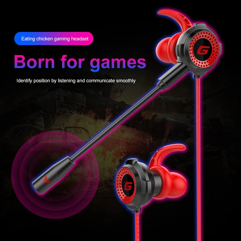 G20 káblové slúchadlá Stereo Gamer Earphones Games Headse