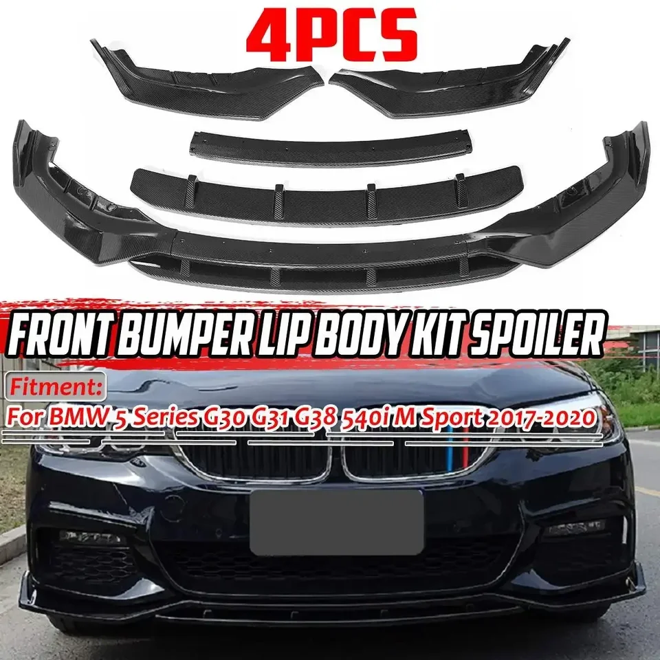 G30 BUMPER LIP PREDNÝ BUHER BUMPER SPOILER DIFFUSER DIFFUSER COUND pre BMW 5 Series G30 G31 G38 540I M SPORT 2017-2020 Body Kit