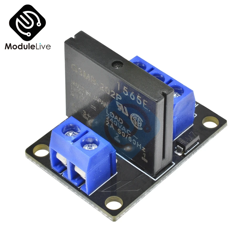 G3MB-202P 5V DC 1 Modul reléovej dosky v pevnom štádiu kanála pre poistku vysokej úrovne Arduino pre Arduino SSR G3MB-202P