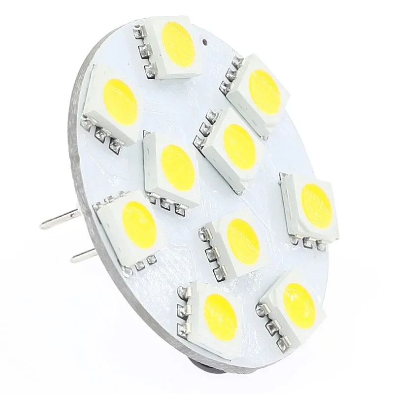 G4 LED žiarovka SMD5050 12V 24V 10-30V 30 mm predĺžená dlhý zadný kolík 30 mm biely teplý biely 5ks/šarže