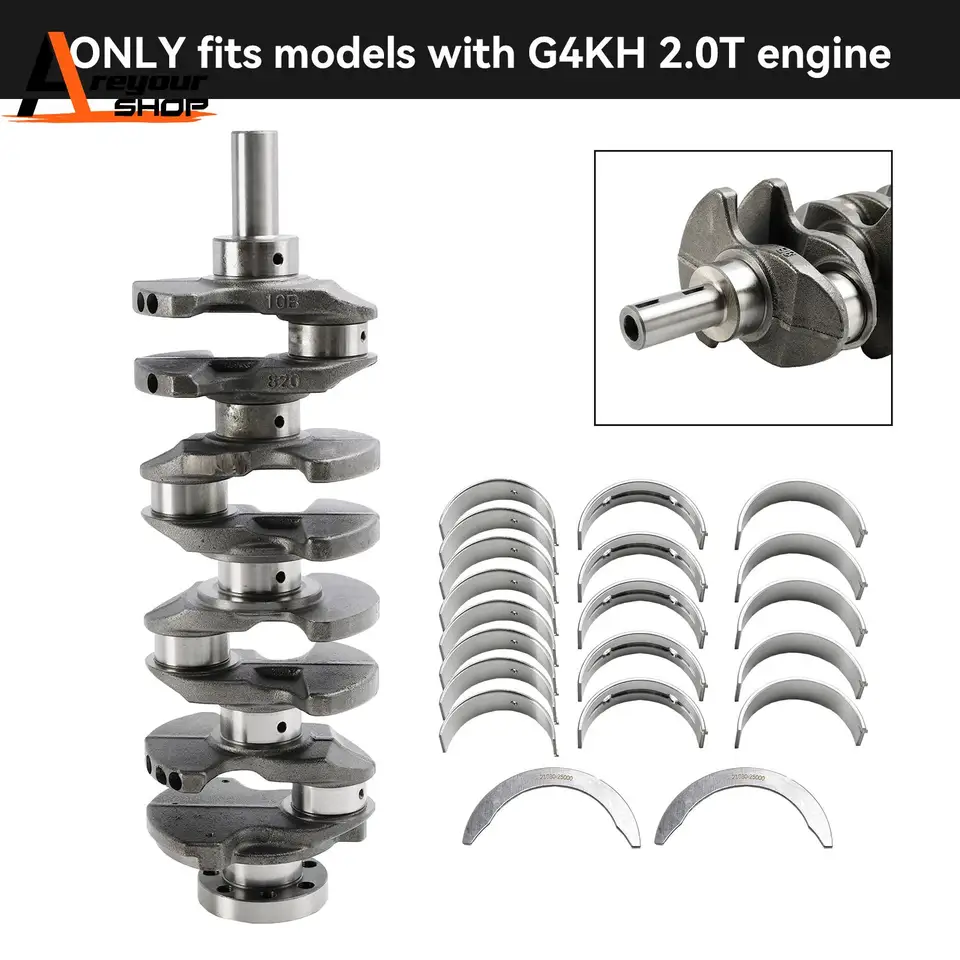 G4KH 2,0T Motor Crankshaft+Main & Rod Lose Kit pre Hyundai Sonata Kia Optima 23111-2G400