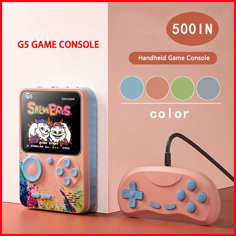 G5 Pocket Game Console s 500 klasickými hrami Nostalgický retro 3,0 palca Prenosná herná konzola detská pamiatka Game Console