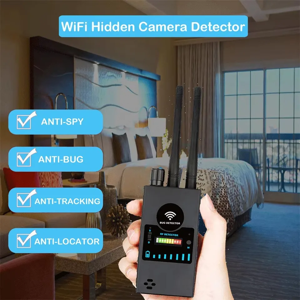G528B Wireless RF detektor signálu Profesionálny vyhľadávač GPS Tracker Finder GSM GSM Audio Bug Detect Anti-Spy Skryť mini kamerový skener