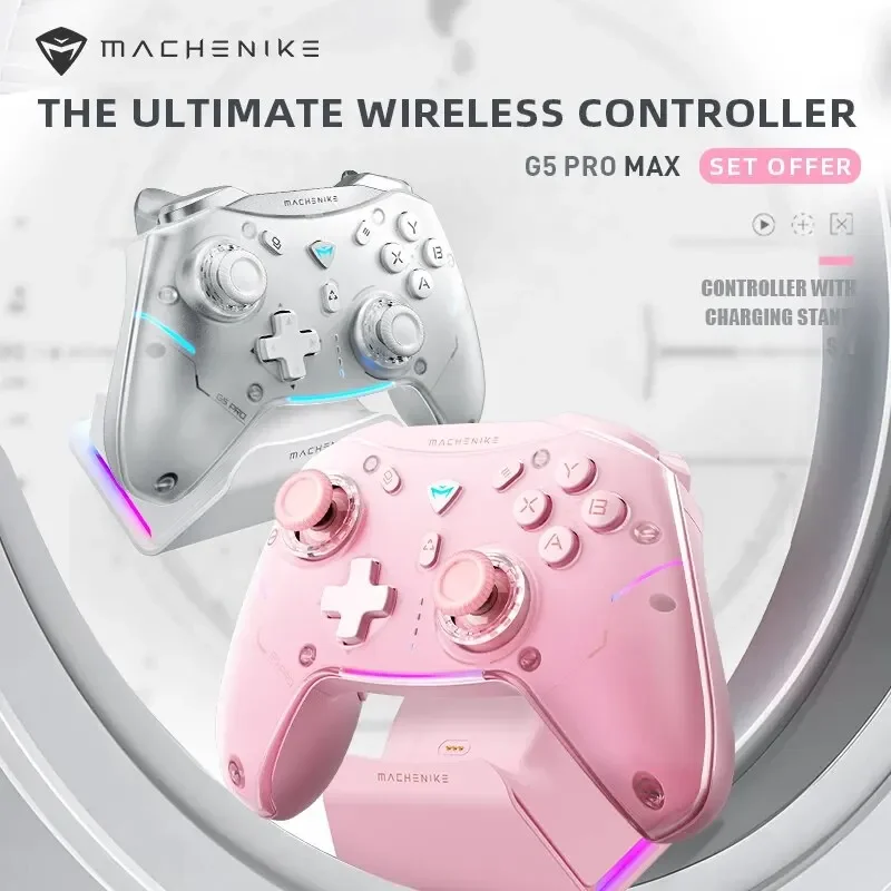 G5Pro Max Gaming Controller s nabíjaním Dock RGB Wireless Hall Effect Effect Joystick Trigger pre prepínač PC Phone