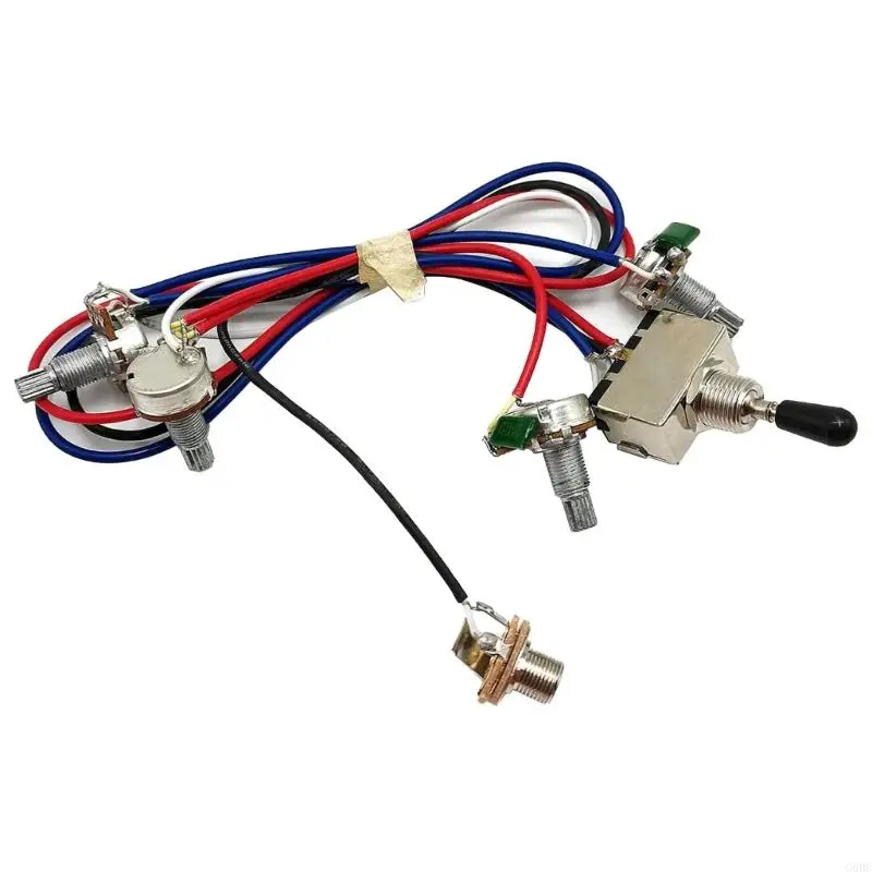 G6DE Elektrické gitarové káblové zväzky predobarovaných súprav 3 Way Switch Objemy tónového ovládania káblového kábla Guitar At Dase Inštalovať ľahko