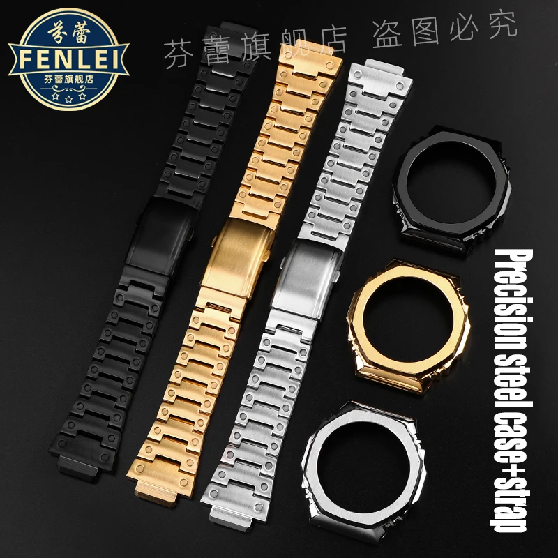 GA2100 popruh pre Casio G-Shock GM2100 GA-2100 Men Men Menified Farmhouse Generation Oak Generation Black Knight Case Case+WatchBand