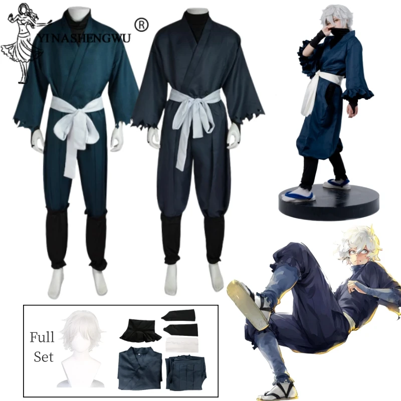 Gabimaru Cosplay kostým anime pekelný raj: Jigokuraku Ninja Uniform Muži Kimono Samurai Roleplay Halloween vianočné oblečenie