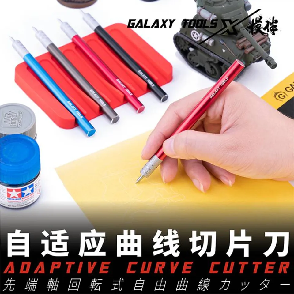 Galaxry T09A13-T09A16 Adoptívna Krivka Cutter Model Tool 360 stupňov Model nôž pre nástroje Gundam Model Kit Nástroje