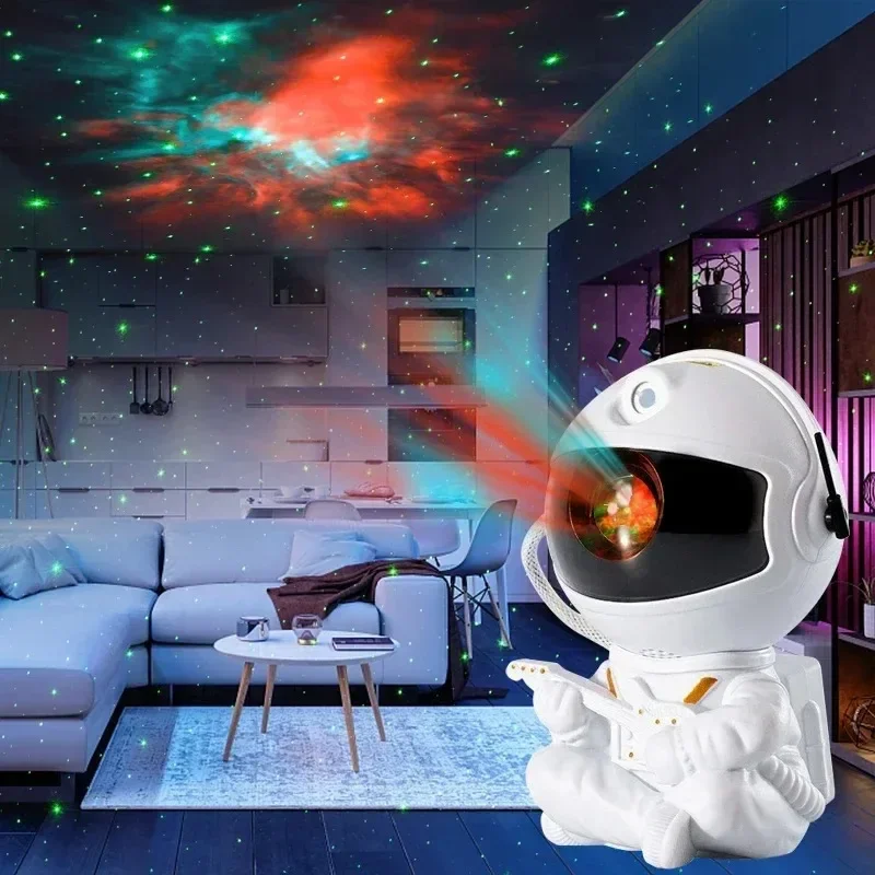 Galaxy Star Astronaut projektor LED nočné ľahké svetlo hviezdne oblohy Porrjektory lampa dekorácie izba dekoratívne pre deti darčeky