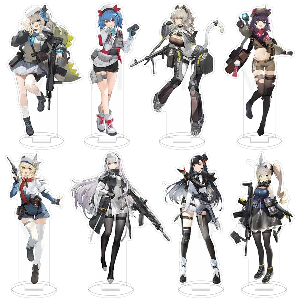 Game Girls Frontline Acryl Stánok model HK416 AK-12 M4A1 Figúrky Cosplay Collection Anime Model Plate Doplnky Fanúšikovia Darčeky