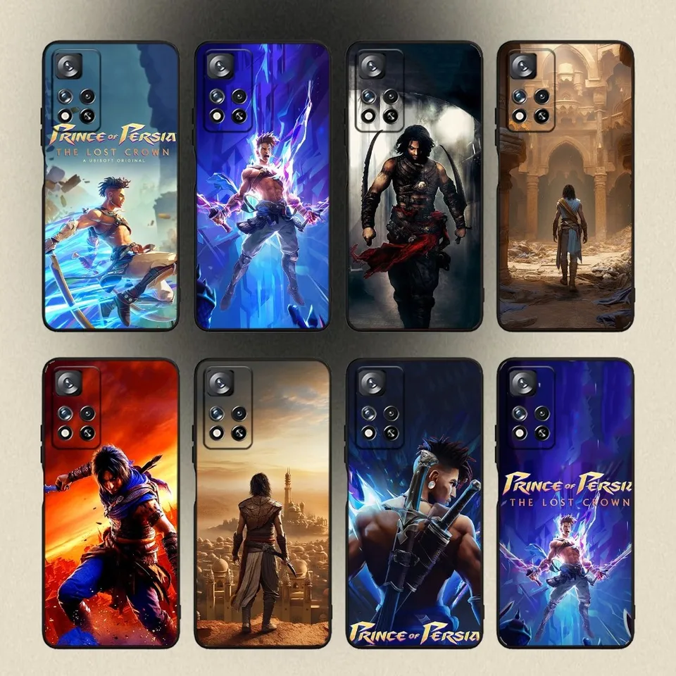 Game Prince of P-Persias Stratený puzdro pre koruny pre Samsung Galaxy A20, A21S, A22, A31, A32, A52, A53, A72,73, A80, A91 Soft Soft Black Cover