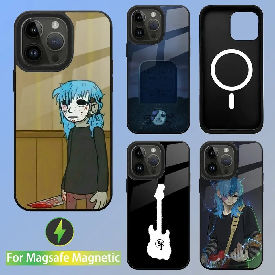 Game Sally Face Phone Case pre iPhone 15,14,13,12,11, Plus, Pro, Max Mini Magsafe magnetické bezdrôtové nabíjanie