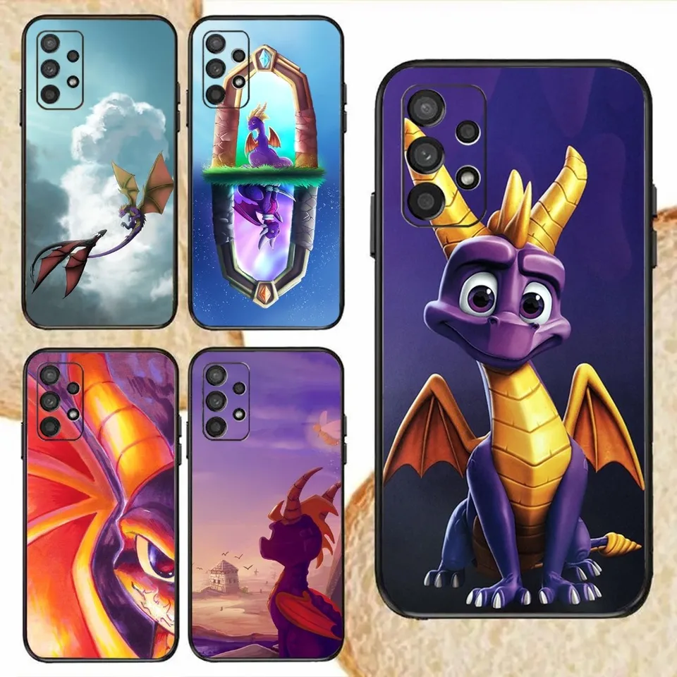Game Spyro Series Dragon Phone Case pre Samsung Galaxy S24, S20, S21, S22, S23, Fe, Lite, Plus, Ultra, Note Shell