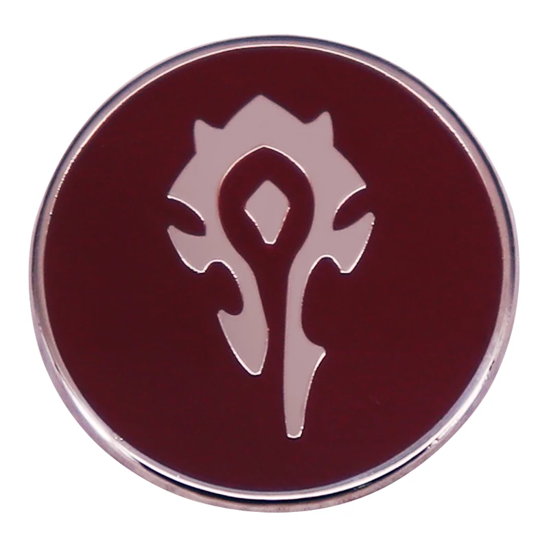 Game World Oof Warcrafts Horde logo Smalt Pin Brošový odznak Best Friend Darček