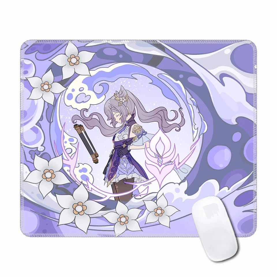 Gamer Desk Mat Genshin Impact Mouse Pad Anime Anime Albedo Gaming Computer nekĺzavý podložka Klávesová klávesnica Koberec Qingqing Carpet PC