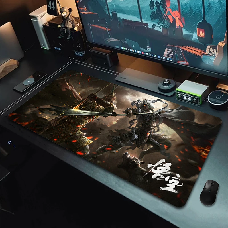 Gamer Professional Gaming MousePad 900x400 mm čierny mýtus: Wukong Veľká podložka myši blokovacia hrana Desk Desk Desk Non-Slip Computer Tablemat