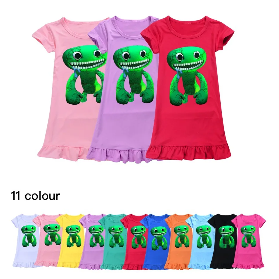 Garden of Banban Cotton Girls princezná nočné šaty s krátkym rukávom Detské nočné košele dospievajúce nočné dresy deti pyžamy spánok