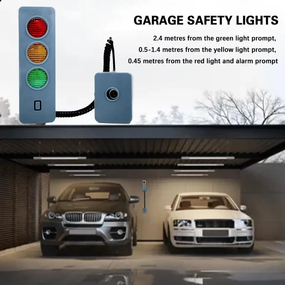 Garážové bezpečné svetlo automatické parkovacie systémy Sprievodca automobilom Senzor parkovacia doprava Výstraha proti kockovaniu výstražného výstražného zariadenia LE A4G0