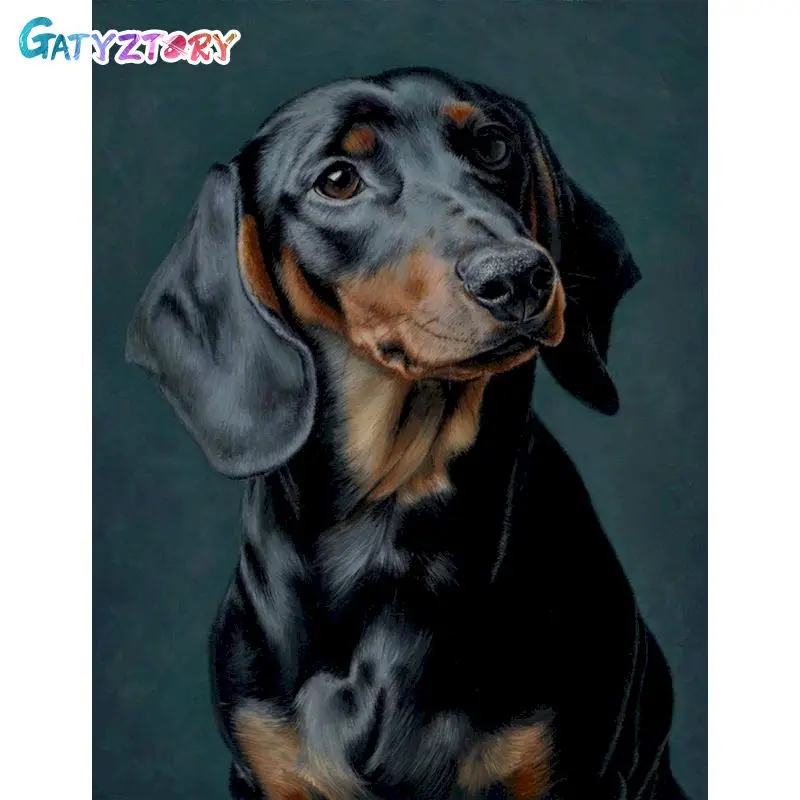 Gatyztory 5d DIY Diamond Painting Cross Ctitch súpravy Diamond Mozaika výšivky psov Zvieratá 5D maľba štvorcový/okrúhly darček darček