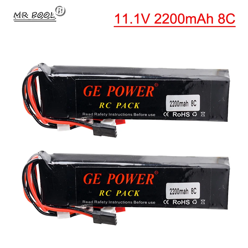 GE Power RC LiPo batéria 11.1V 2200MAH 8C pre Flysky FS GT3B GT2 T6EHP-E 6EX RC E-Sky GT2 GT3B vysielač 11.1V batérie