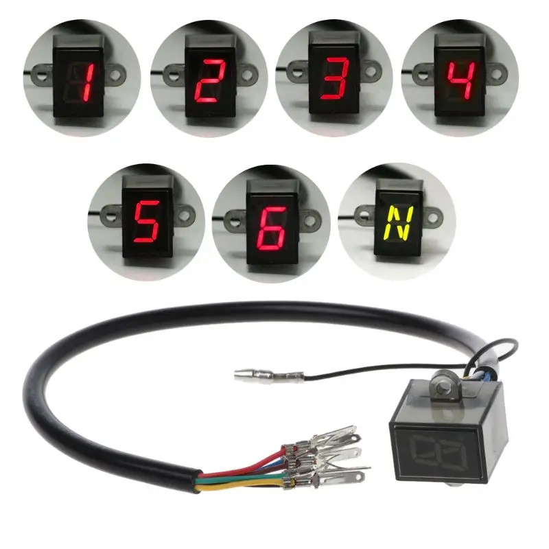 Gear 6-Speed ​​Digital Shift Lever Senzory pre svetlo motocyklového motocykla