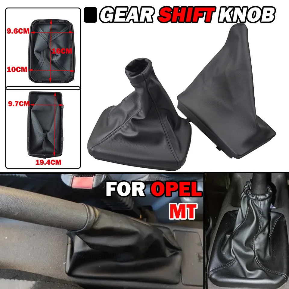 Gear Shift Gomb Leaver Stick Top Boot Cover pre Opel Corsa C Tigra B Combo C Automobilové príslušenstvo Parkovacie ručné brzdenie Puzdro