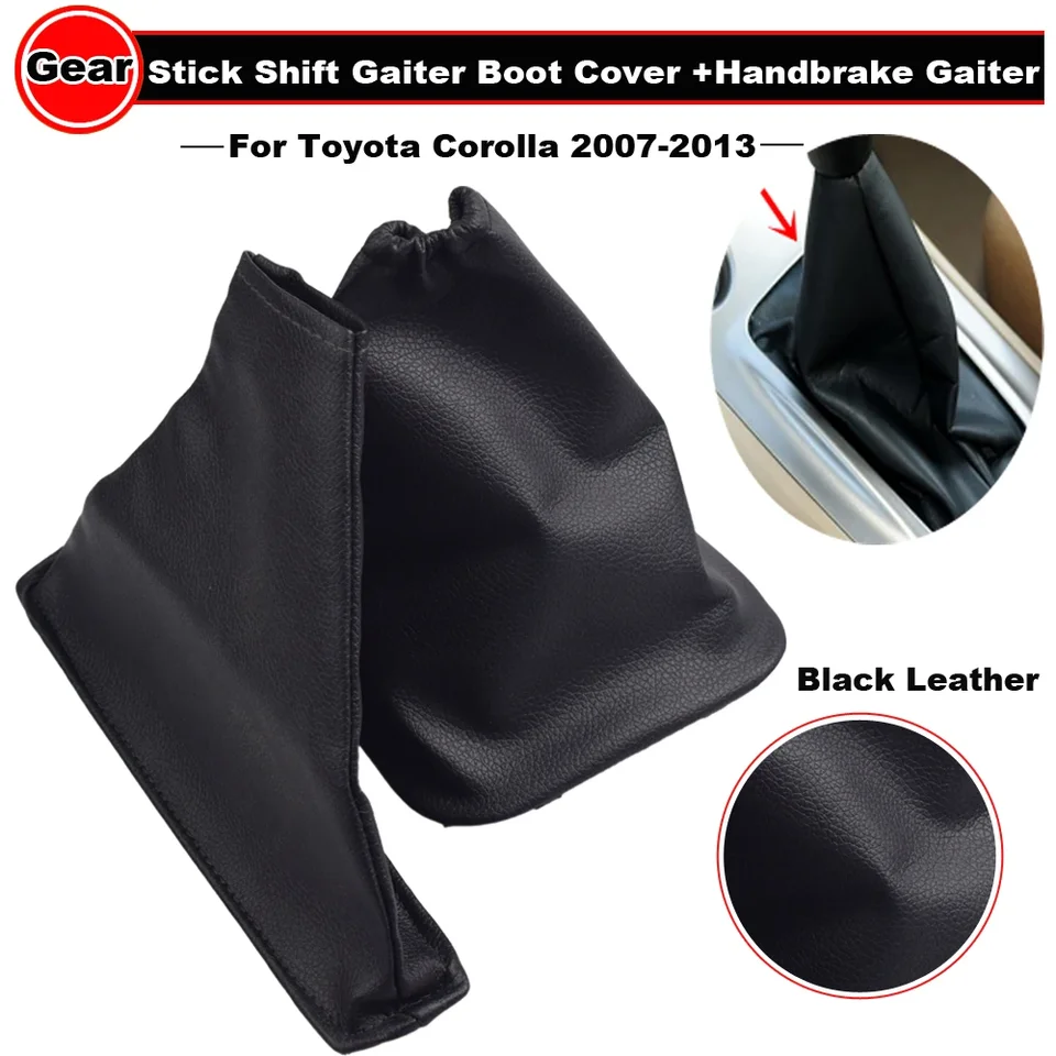 Gear Shift Gombka páka Gaiter Gaiter Boot Rukovec pre rukáčky pre Toyota Corolla Car Anti Slip Parking Ručné brzdové obaly puzdro