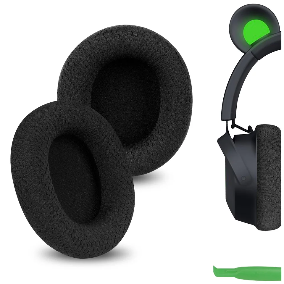 Geekia Comfort Mesh Trikinálová náhradná ušné podložky pre Razer Kraken Kitty V2 Pro, Barracuda, Barracuda X Slúchadlá
